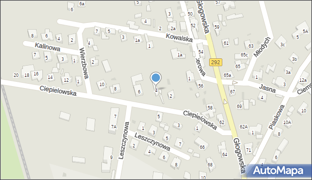 Nowa Sól, Ciepielowska, 4, mapa Nowa Sól