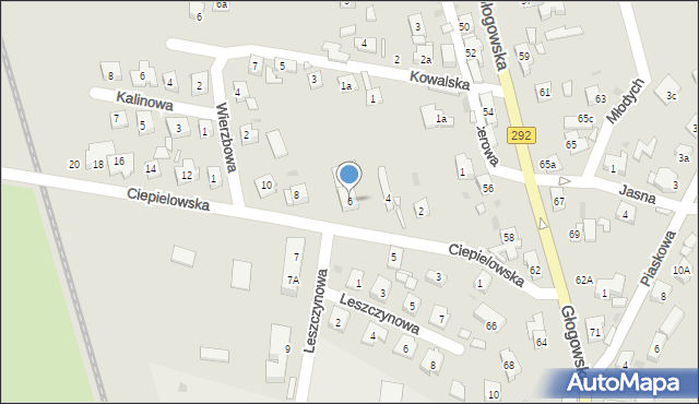 Nowa Sól, Ciepielowska, 6, mapa Nowa Sól