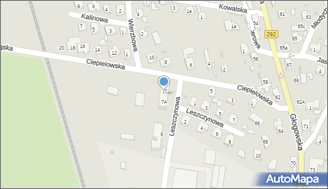 Nowa Sól, Ciepielowska, 7-7a, mapa Nowa Sól