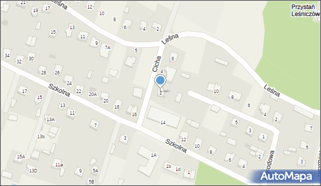 Nowa Wieś, Cicha, 2, mapa Nowa Wieś