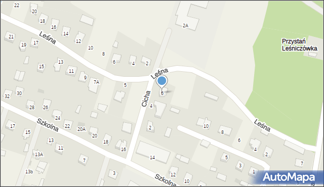 Nowa Wieś, Cicha, 6, mapa Nowa Wieś