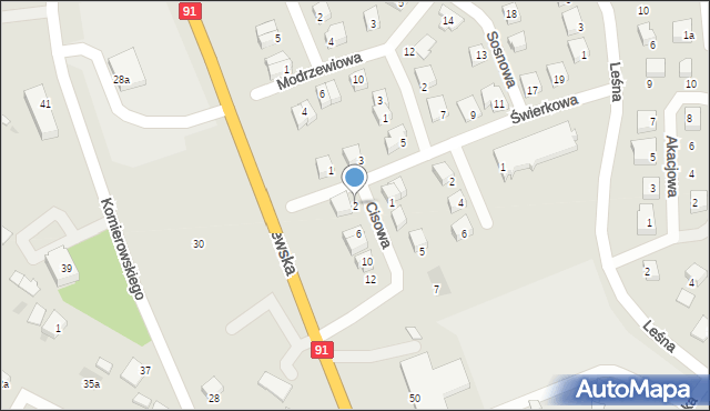 Nowe, Cisowa, 2, mapa Nowe