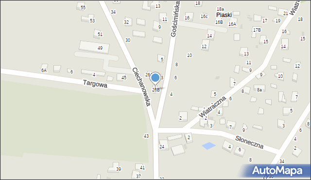 Nowe Miasto, Ciechanowska, 26B, mapa Nowe Miasto