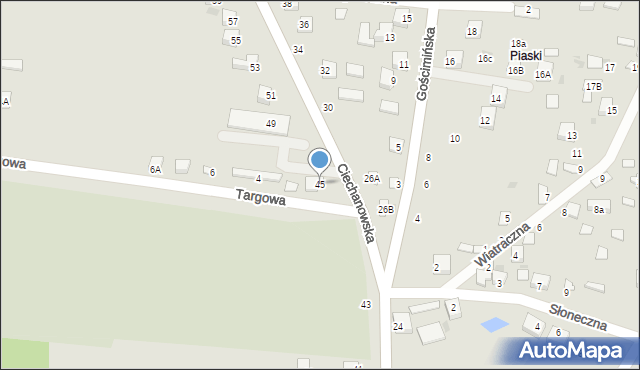 Nowe Miasto, Ciechanowska, 45, mapa Nowe Miasto