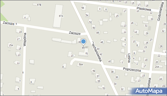 Nowe Miasto, Ciechanowska, 63, mapa Nowe Miasto