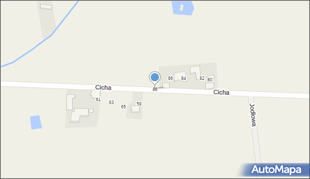 Nowiny, Cicha, 88, mapa Nowiny