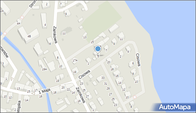 Olecko, Cisowa, 5, mapa Olecko