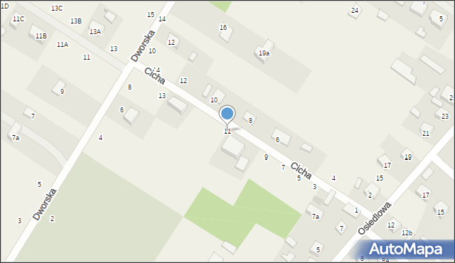 Orońsko, Cicha, 11, mapa Orońsko