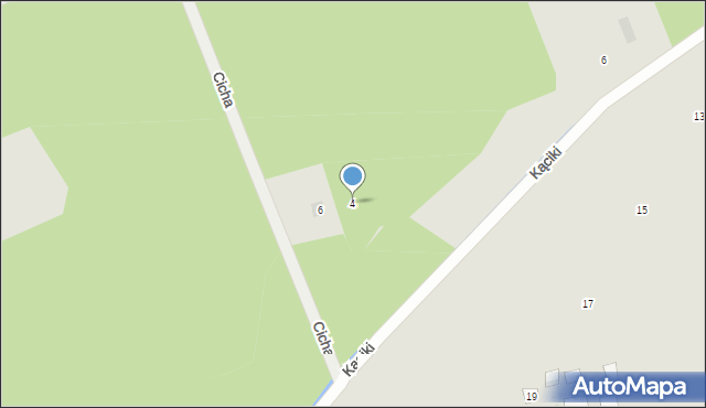 Osieck, Cicha, 4, mapa Osieck