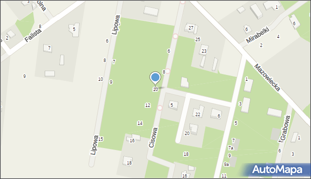 Osowiec, Cisowa, 10, mapa Osowiec