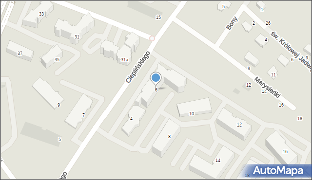 Ostrołęka, Cieplińskiego-Pługa Łukasza, 6, mapa Ostrołęka