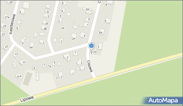 Ostromecko, Cisowa, 2, mapa Ostromecko