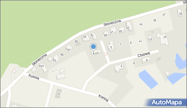 Otomin, Cisowa, 3, mapa Otomin