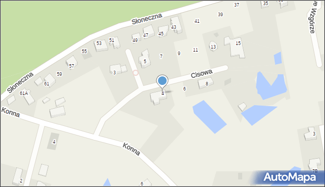 Otomin, Cisowa, 4, mapa Otomin