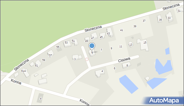 Otomin, Cisowa, 5, mapa Otomin