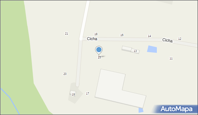 Paniowice, Cicha, 15, mapa Paniowice