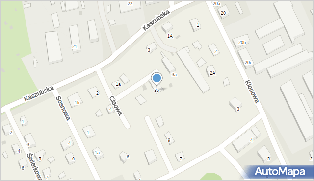 Pasieka, Cisowa, 3b, mapa Pasieka