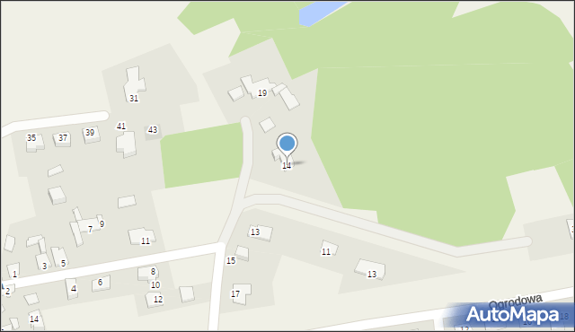 Paterek, Cicha, 14, mapa Paterek