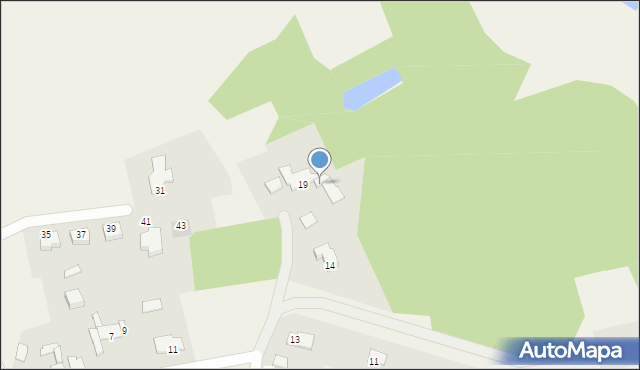 Paterek, Cicha, 19a, mapa Paterek