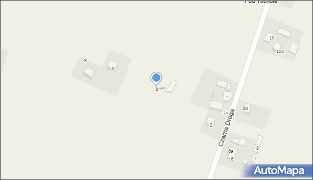 Pawłowo, Cicha, 4, mapa Pawłowo