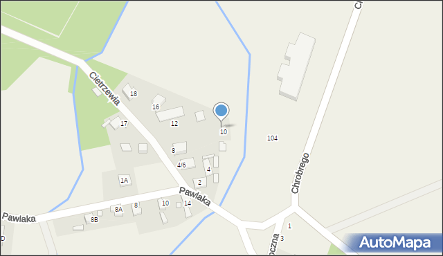 Pęchery, Cietrzewia, 3, mapa Pęchery