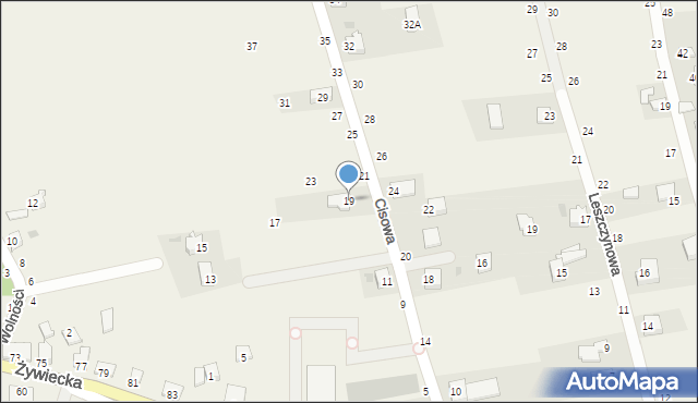 Pewel Mała, Cisowa, 19, mapa Pewel Mała