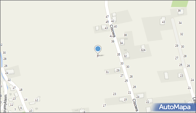 Pewel Mała, Cisowa, 37, mapa Pewel Mała