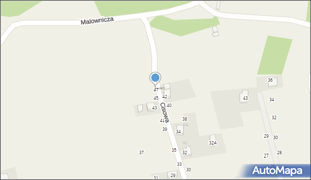 Pewel Mała, Cisowa, 47, mapa Pewel Mała