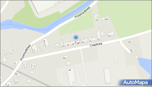 Piechowice, Cieplicka, 17, mapa Piechowice