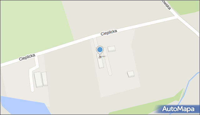 Piechowice, Cieplicka, 28, mapa Piechowice