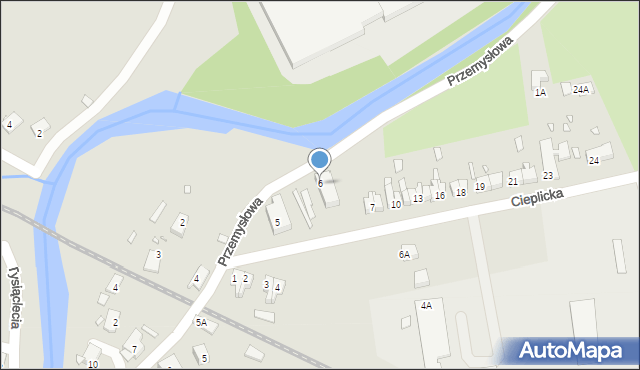 Piechowice, Cieplicka, 6, mapa Piechowice