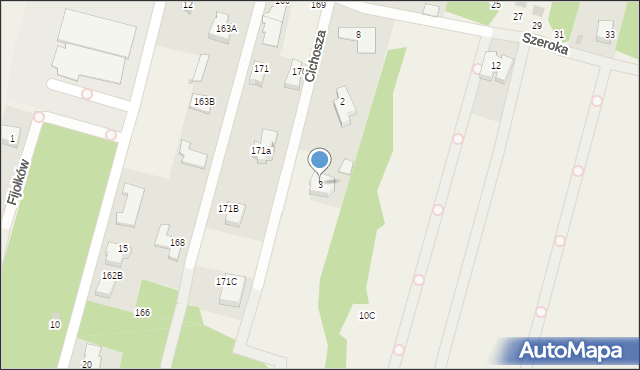 Pieńków, Cichosza, 3, mapa Pieńków