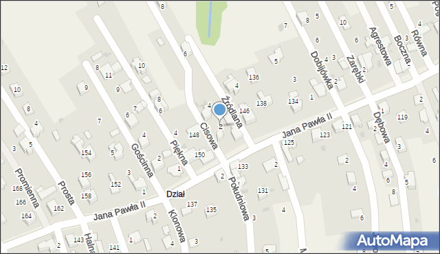 Pietrzykowice, Cisowa, 2, mapa Pietrzykowice