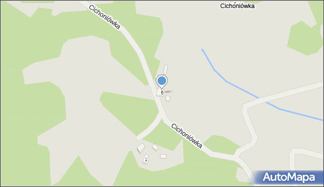 Piwniczna-Zdrój, Cichoniówka, 6, mapa Piwniczna-Zdrój