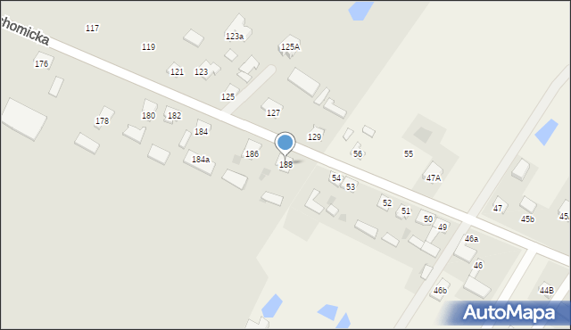 Płock, Ciechomicka, 188, mapa Płock