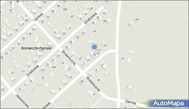 Płock, Cisowa, 21, mapa Płock