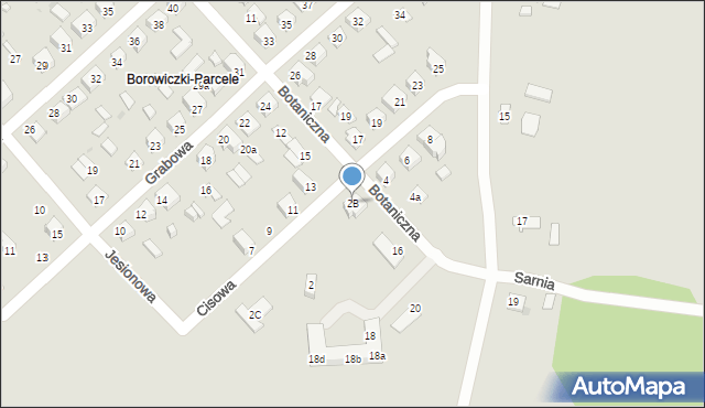 Płock, Cisowa, 2B, mapa Płock