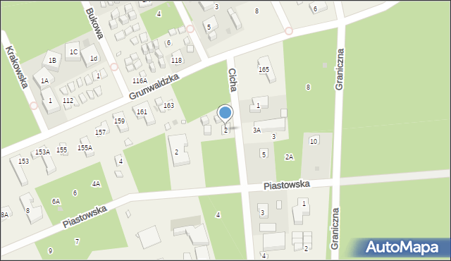 Pobierowo, Cicha, 2, mapa Pobierowo