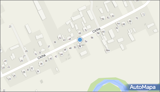 Podgajek, Cicha, 52, mapa Podgajek