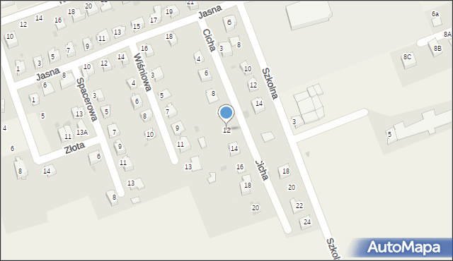 Pogwizdów, Cicha, 12, mapa Pogwizdów