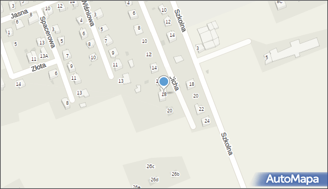 Pogwizdów, Cicha, 18, mapa Pogwizdów