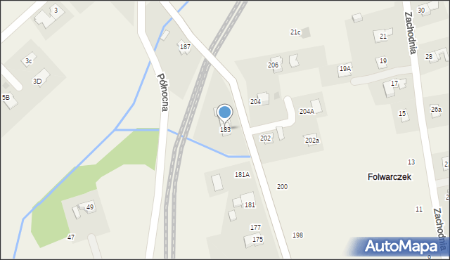Pogwizdów, Cieszyńska, 183, mapa Pogwizdów