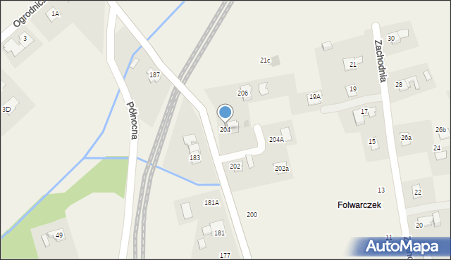 Pogwizdów, Cieszyńska, 204, mapa Pogwizdów