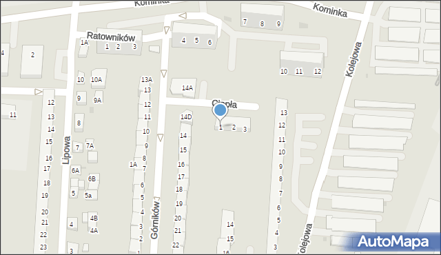 Polkowice, Ciepła, 1, mapa Polkowice