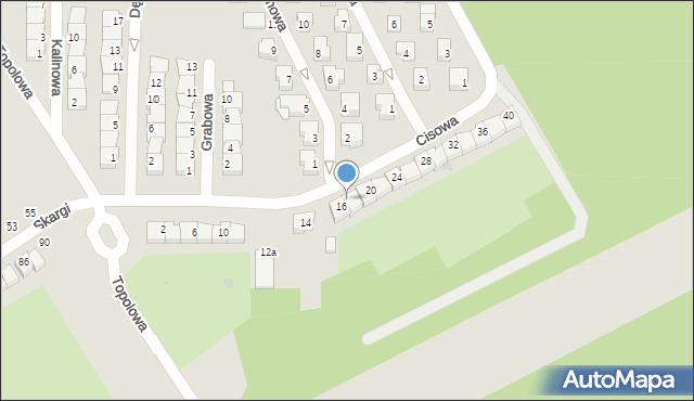 Polkowice, Cisowa, 18, mapa Polkowice