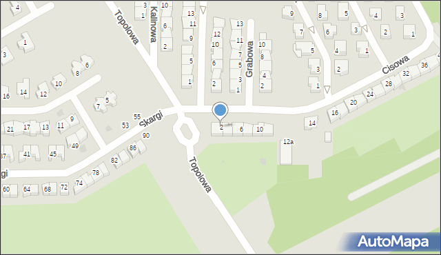 Polkowice, Cisowa, 2, mapa Polkowice