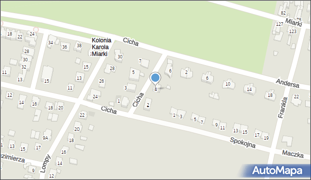 Prudnik, Cicha, 4, mapa Prudnik