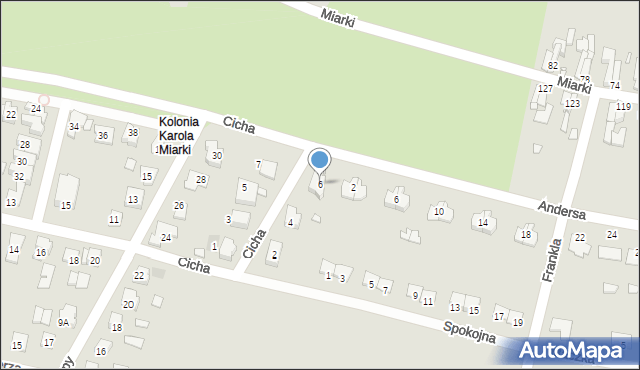 Prudnik, Cicha, 6, mapa Prudnik