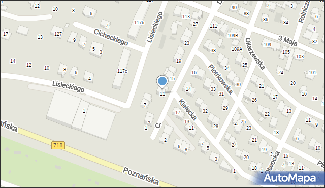Pruszków, Ciechanowska, 11, mapa Pruszków