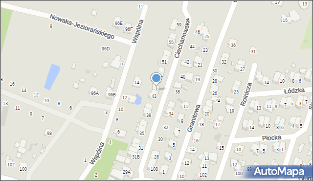 Pruszków, Ciechanowska, 45, mapa Pruszków